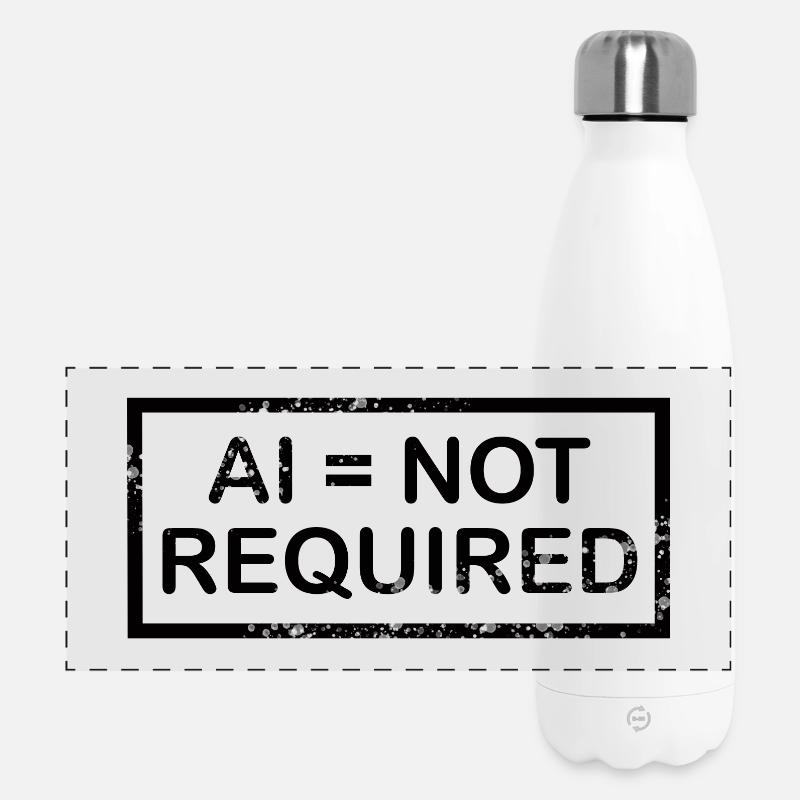 AI = not required (black) - Panorama Isolierflasche 500 ml - Weiß