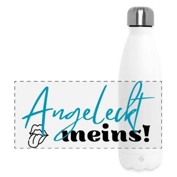 Léché le mien, léché est le mien, drôle - Gourde isotherme panoramique 500 ml - blanc - Devant