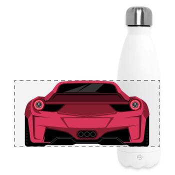 rocket bunny liberty walk super car car car speed - Panoramic Thermal Bottle 500 ml - white - Front