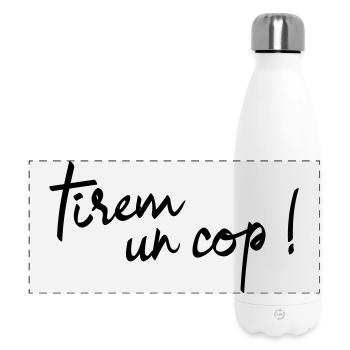 Tirèm un còp! - Panoramic Thermal Bottle 500 ml - white - Front