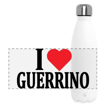 t-shirt name I love Guerrino gift idea t-shirt - Panoramic Thermal Bottle 500 ml - white - Front