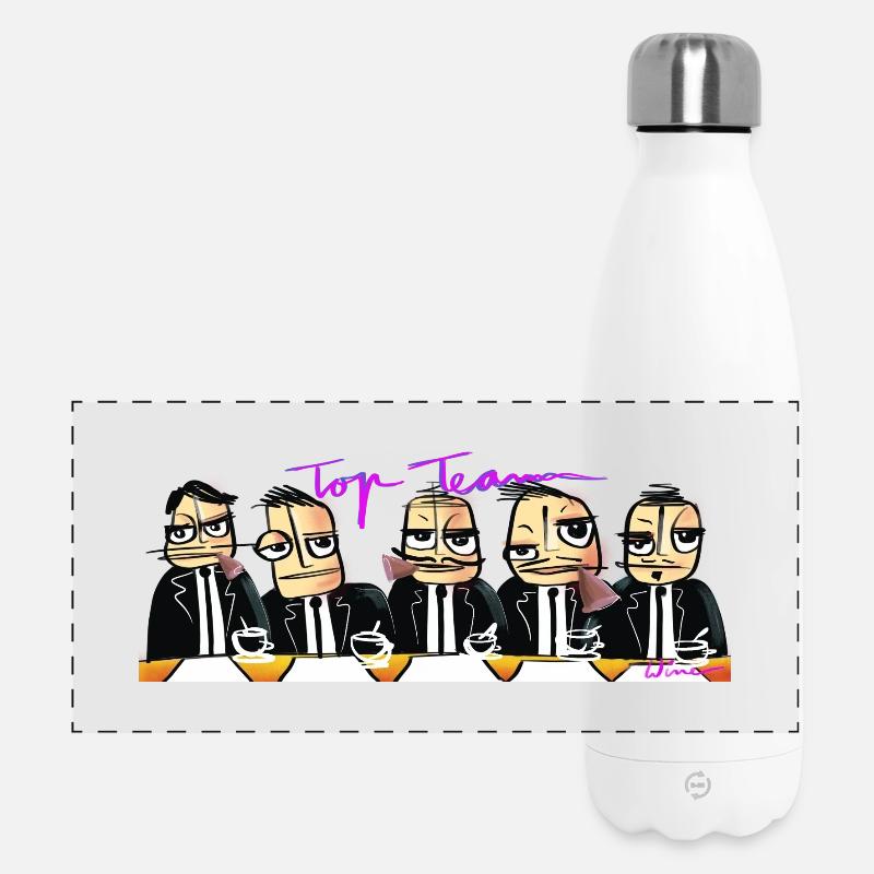 Coffee Mug - Top Team - Panoramic Thermal Bottle 500 ml - white