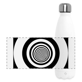 Concentric Black Vortex - Panoramic Thermal Bottle 500 ml - white - Front