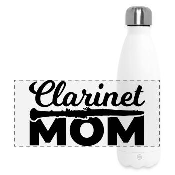 Clarinet player Mother - Panoramic Thermal Bottle 500 ml - white - Front