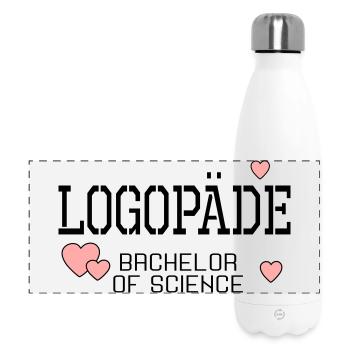 Logopäde Bachelor-Studium Logopädie - Panorama Isolierflasche 500 ml - Weiß - Vorne