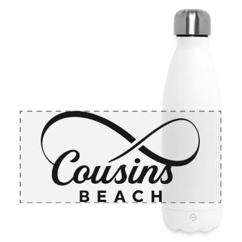 Cousins Beach – Infinity - Panorama Isolierflasche 500 ml - Weiß - Vorne