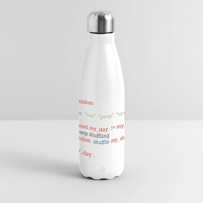 Drôle de code python sur la vie quotidienne, bébé Gourde isotherme panoramique 500 ml