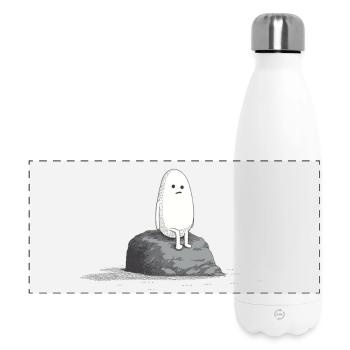 Sad Stone - Panorama Isolierflasche 500 ml - Weiß - Vorne
