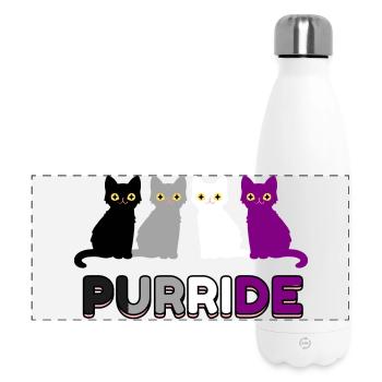 Purride Ace Pride - Gourde isotherme panoramique 500 ml - blanc - Devant