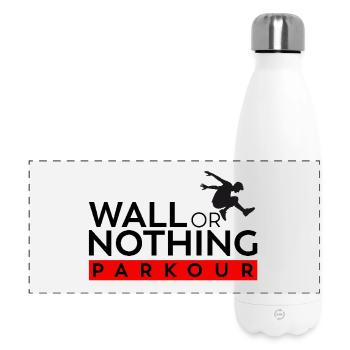Wall or Nothing - Parkour Shirt - Panoramic Thermal Bottle 500 ml - white - Front