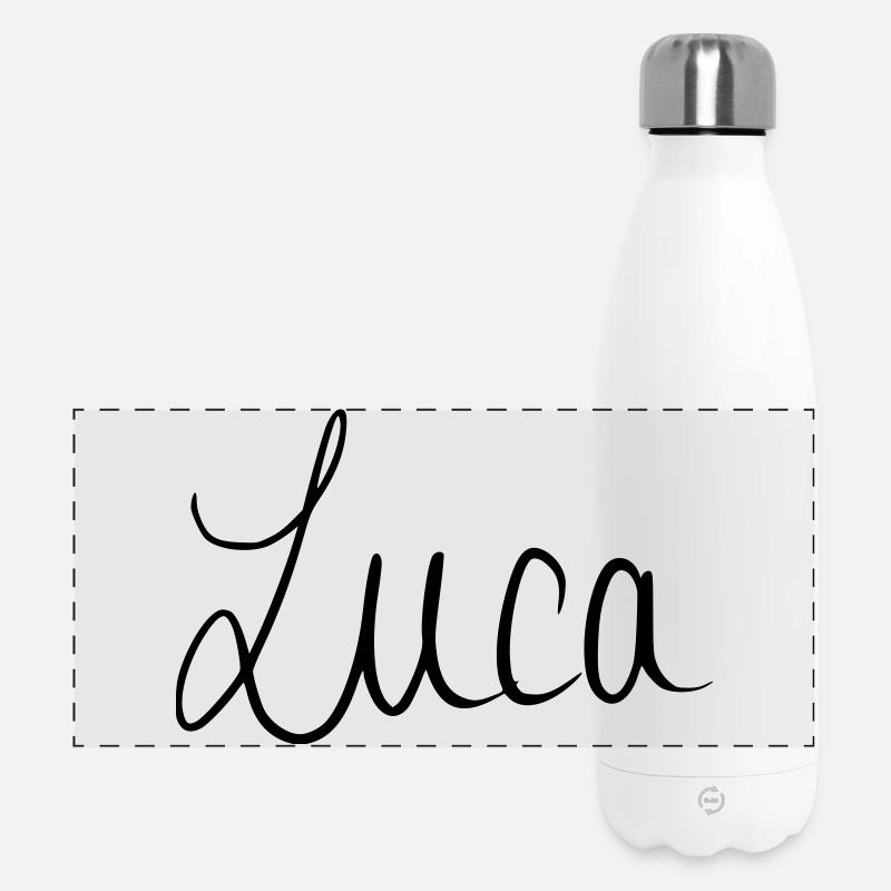 Luca - Gourde isotherme panoramique 500 ml - blanc