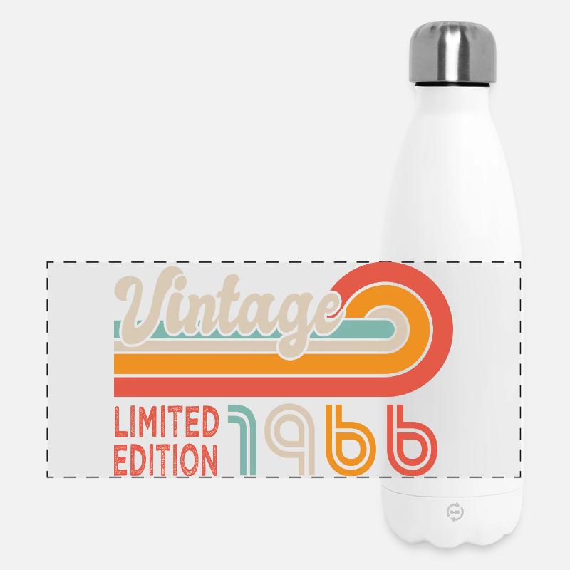 Geburtstag 1966 Geboren 1966 60 Jahre 60. Geburtstag - Panorama Isolierflasche 500 ml - Weiß