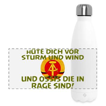 SSW27 OSSIS IN RAGE - Panorama Isolierflasche 500 ml - Weiß - Vorne