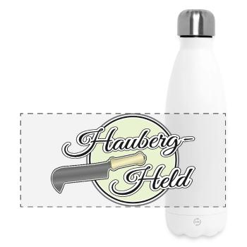 Held des Haubergs Hauberg Held Heldin Haubergheld - Panorama Isolierflasche 500 ml - Weiß - Vorne