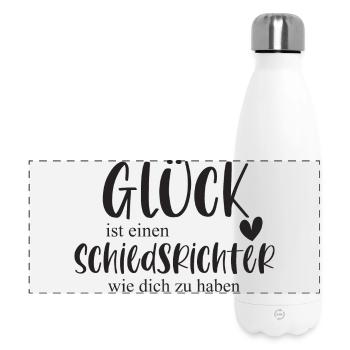 Schiedsrichter Sport Sportart Schiri Fußball - Panorama Isolierflasche 500 ml - Weiß - Vorne