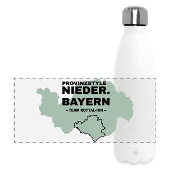 Niederbayern | ROTTAL-INN - Panorama Isolierflasche 500 ml - Weiß - Vorne