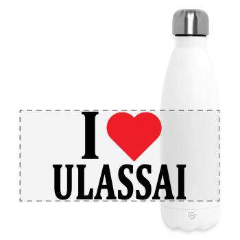 T-shirt I love Ulassai t-shirt Sardinia - Panoramic Thermal Bottle 500 ml - white - Front