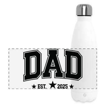 Patriotisches Design für einzigartigen Vater - Panorama Isolierflasche 500 ml - Weiß - Vorne