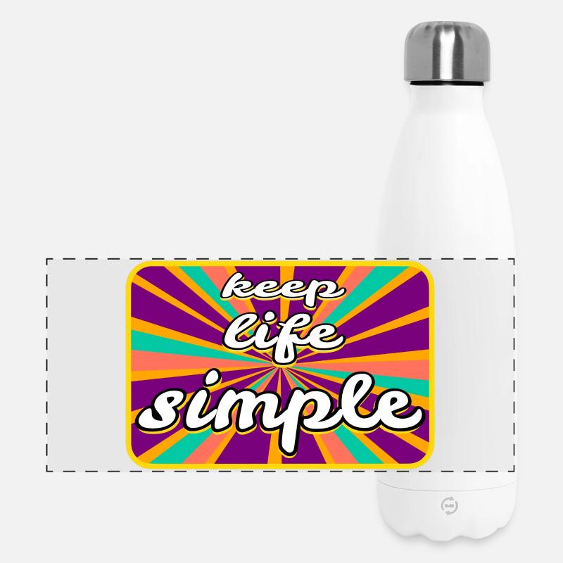Life Simple - Panoramic Thermal Bottle 500 ml - white