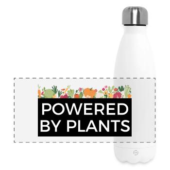 Propulsé par Plants Tee Design Veggie - Gourde isotherme panoramique 500 ml - blanc - Devant