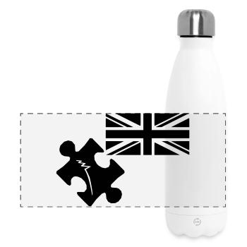 Puzzle John Spilsbury - Gourde isotherme panoramique 500 ml - blanc - Devant