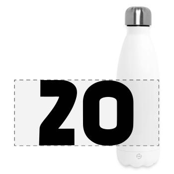 20 - Gourde isotherme panoramique 500 ml - blanc - Devant