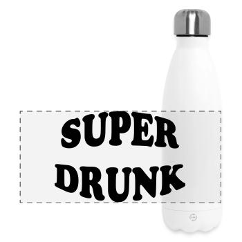 Super Drunk - alcohol - Panoramic Thermal Bottle 500 ml - white - Front
