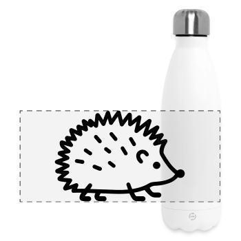 Igel - Panorama Isolierflasche 500 ml - Weiß - Vorne