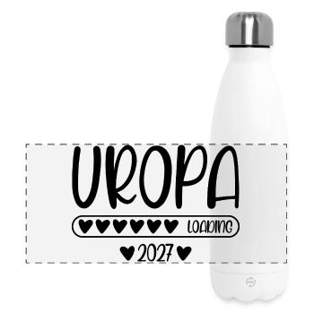 Uropa 2027 loading - Panorama Isolierflasche 500 ml - Weiß - Vorne