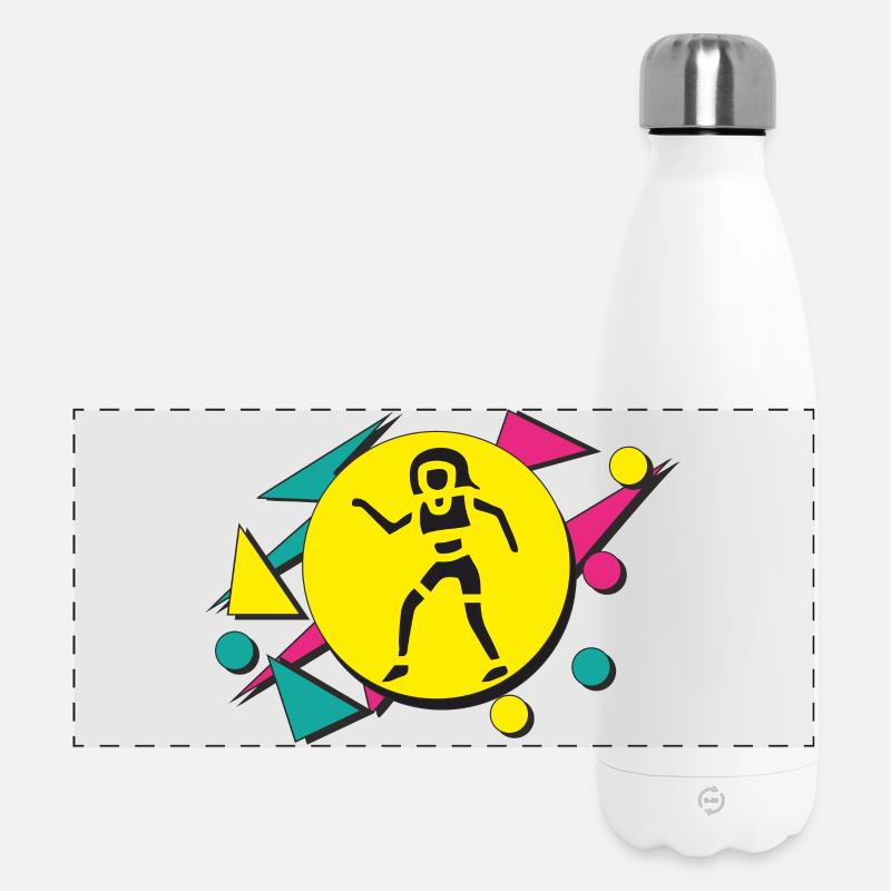 80s Dancer - Panoramic Thermal Bottle 500 ml - white