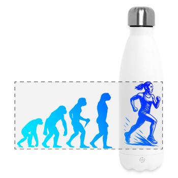Direkte Running Aussage - Panorama Isolierflasche 500 ml - Weiß - Vorne