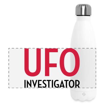 Ufo Alien Raum außerirdisches Aussenseiter - Panorama Isolierflasche 500 ml - Weiß - Vorne