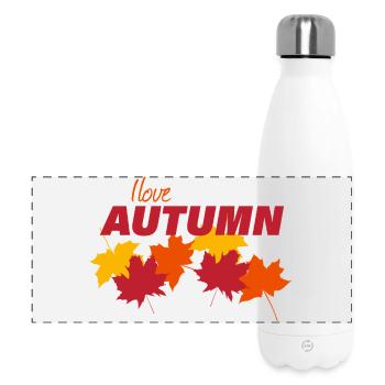 AUTUMN - Panorama Isolierflasche 500 ml - Weiß - Vorne