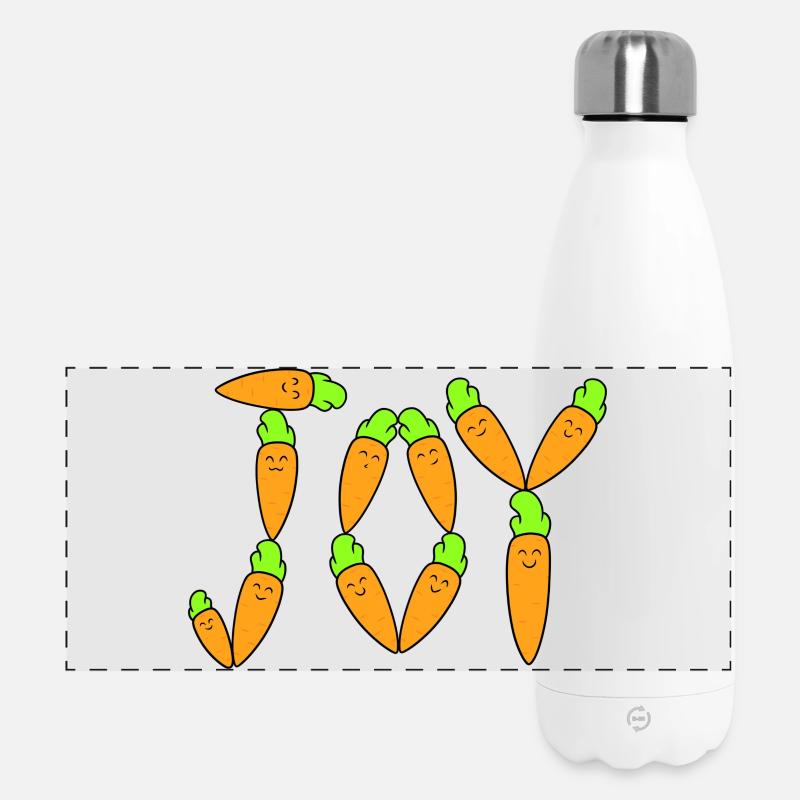 Carrots joy - Panoramic Thermal Bottle 500 ml - white