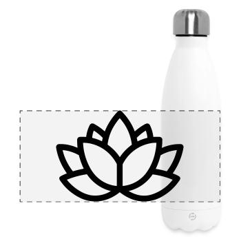 Lotus - Panorama Isolierflasche 500 ml - Weiß - Vorne