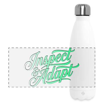 Inspecter & Adapter, Agile Coach Scrum Shirt - Gourde isotherme panoramique 500 ml - blanc - Devant