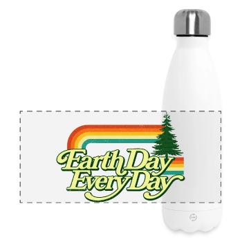 Journée de la Terre : Sensibilisation quotidienne au climat - Gourde isotherme panoramique 500 ml - blanc - Devant