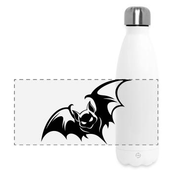 Bat Gothic Logo - Panoramic Thermal Bottle 500 ml - white - Front