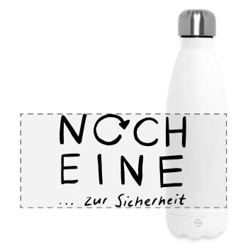 Noch eine...zur Sicherheit - Panorama Isolierflasche 500 ml - Weiß - Vorne