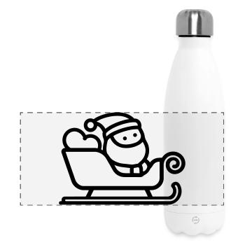 Santa's sleigh - Panoramic Thermal Bottle 500 ml - white - Front