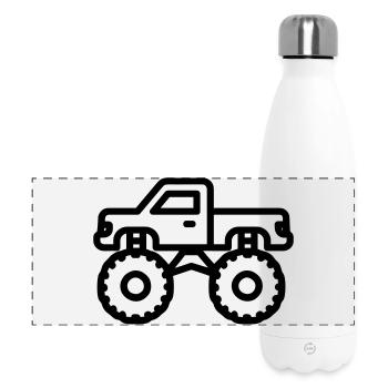 Monstertruck - Panorama Isolierflasche 500 ml - Weiß - Vorne