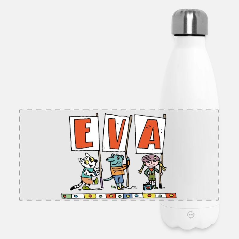 Maiden name Eva - Panoramic Thermal Bottle 500 ml - white