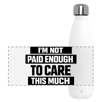 Funny Saying Office Job Work - Panoramic Thermal Bottle 500 ml - white - Front