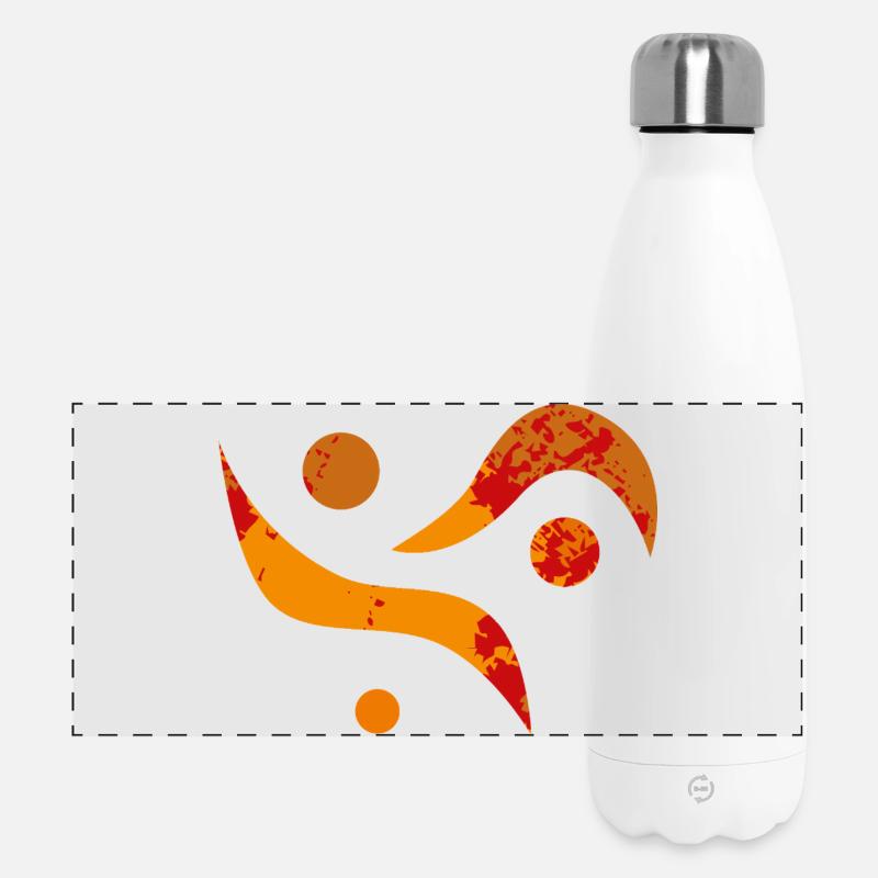yoga-design_35 - Panorama Isolierflasche 500 ml - Weiß