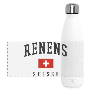 Renens – Swiss identity from the canton of Vaud - Panoramic Thermal Bottle 500 ml - white - Front