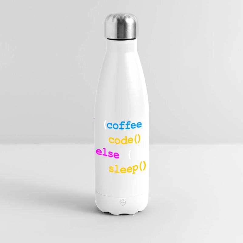 No Coffee No Code Programmer Computer Scientist Panoramic Thermal Bottle 500 ml