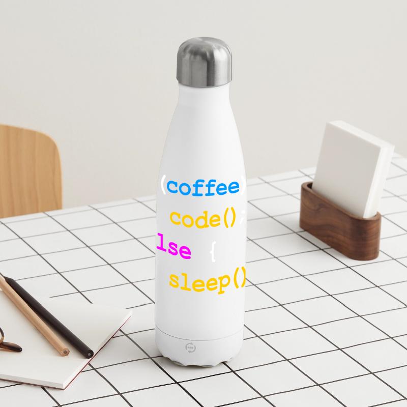 No Coffee No Code Programmer Computer Scientist Panoramic Thermal Bottle 500 ml