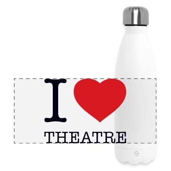 J’ADORE LE THÉÂTRE - Gourde isotherme panoramique 500 ml - blanc - Devant