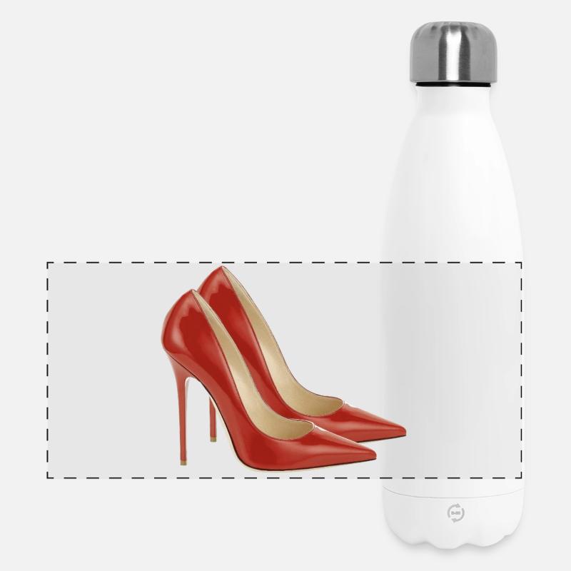 Pump it up - red pumps - Panoramic Thermal Bottle 500 ml - white