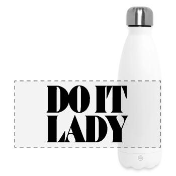 Do It Lady - black - Panoramic Thermal Bottle 500 ml - white - Front